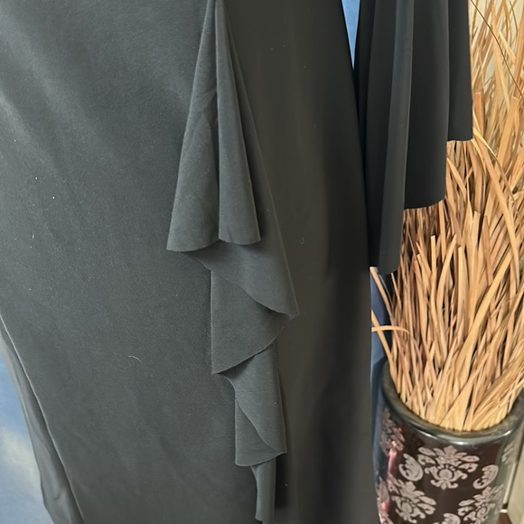 ⭐️SALE⭐️ Joseph Ribkoff Black Off Shoulder Bell Sleeve Dress EUC - Picture 5 of 15